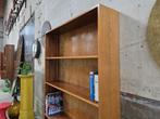 Mid Century Design Boekenkast Teak & Eiken | Vintage Kast, Huis en Inrichting, Kasten | Boekenkasten, Met plank(en), Gebruikt