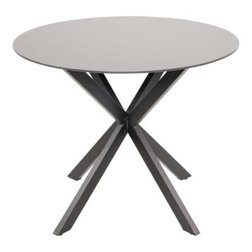 Tuintafel rond 90 cm model Crest - aluminium tafelonderstel beschikbaar voor biedingen