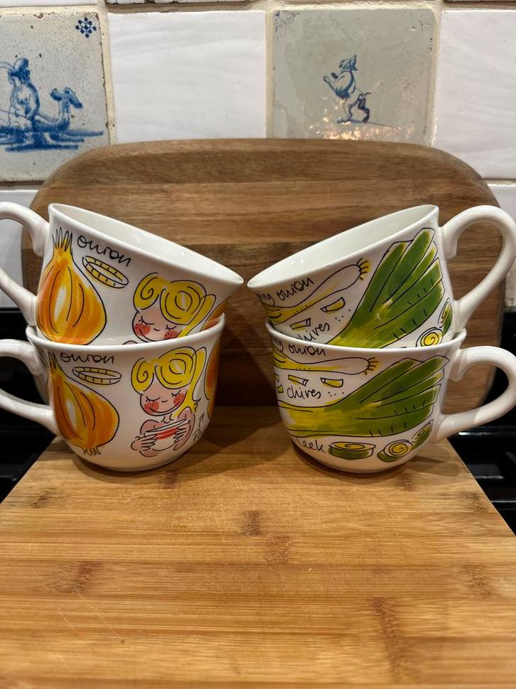 Blond Amsterdam Eat Your Veggies Soepkommen Set, Huis en Inrichting, Keuken | Keukenbenodigdheden, Zo goed als nieuw, Ophalen