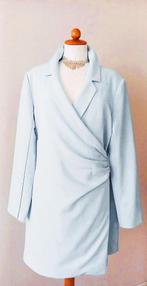 Overslag jurkje maat L kleur lichtblauw. gevoerd  Nieuw, Zara, Maat 42/44 (L), Nieuw, Boven de knie