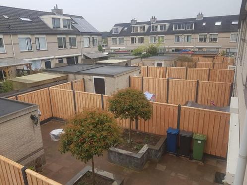 21-planks Douglas schutting - antraciet glad beton, Tuin en Terras, Schuttingen, Nieuw, Hout, 1 tot 2 meter, Ophalen of Verzenden