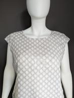Made in Italy Linnen jurk. Beige print. 3XL / 2XL. #2213, Kleding | Dames, Grote Maten, Beige, Jurk, Zo goed als nieuw, Made in Italy