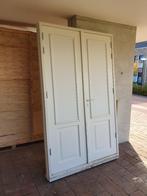 Dubbele voordeur met kozijn, gespoten in grondverf, Doe-het-zelf en Verbouw, Deuren en Horren, Ophalen, Nieuw, Buitendeur, Hout