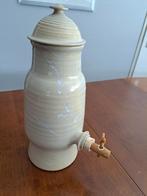 Franse pot met houten kraan 17x40 cm, Antiek en Kunst, Ophalen of Verzenden