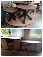 tafel, salontafel kasten: 4 tafels, tv kast en dressoir, Huis en Inrichting, Complete inboedels, Ophalen