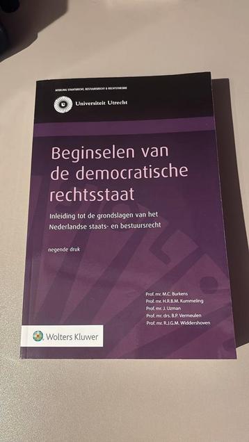 Beginselen van de democratische rechtsstaat negende druk
 beschikbaar voor biedingen