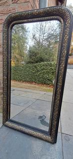 Antieke Franse toogspiegel, Gebruikt, Ophalen of Verzenden, Minder dan 100 cm, Rechthoekig