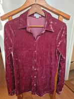 Roze velvet blouse Cotton Club, Ophalen of Verzenden, Zo goed als nieuw, Roze, Maat 34 (XS) of kleiner