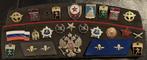 Russische (militaire) metalen spelden op een baret gezet, Verzamelen, Speldjes, Pins en Buttons, Ophalen, Zo goed als nieuw, Stad of Land