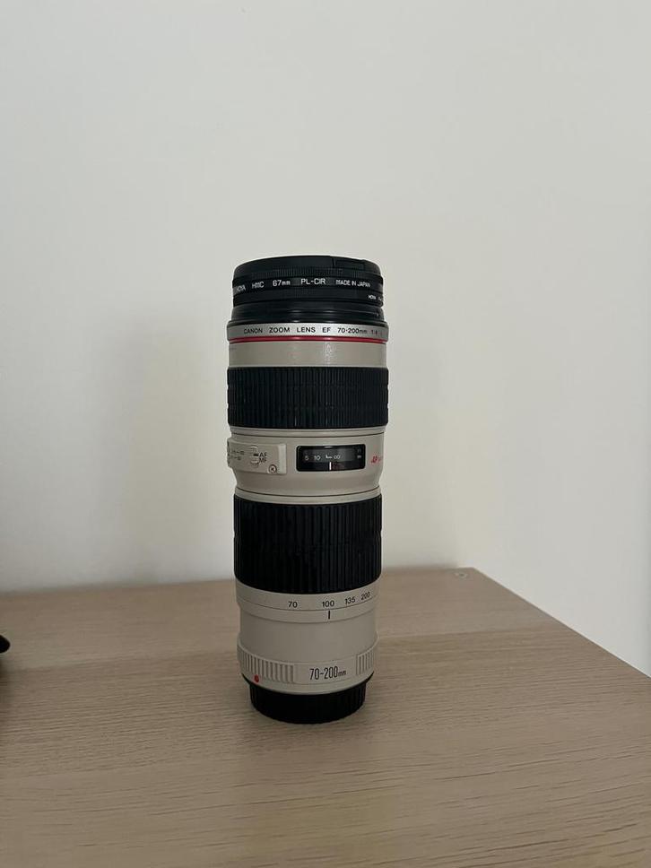 Canon 70-200mm 1:4 + filters, Audio, Tv en Foto, Fotografie | Lenzen en Objectieven, Zo goed als nieuw, Telelens, Ophalen