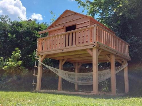 BOOMHUT XL speeltoren speelhuis klimtoren speeltoestel, Kinderen en Baby's, Speelgoed | Buiten | Speeltoestellen, Nieuw, Brandweerpaal