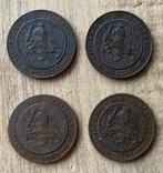 serie 2,5 cent / halve stuiver Willem III, Setje, Ophalen of Verzenden, Koning Willem III