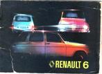 Renault 6 Instructieboekje uit ca. 1976, Verzenden