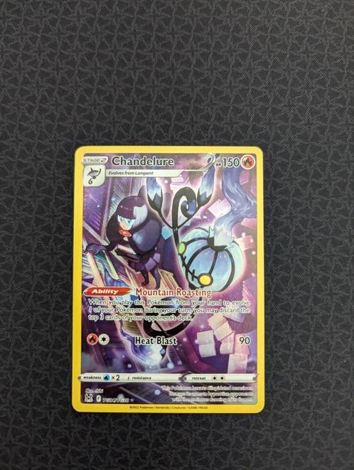 Chandelure Full Art #TG04 Pokemon Lost Origin, Hobby en Vrije tijd, Verzamelkaartspellen | Pokémon, Zo goed als nieuw, Losse kaart