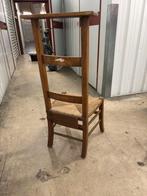 Houten bidstoel met rieten zitting, Huis en Inrichting, Ophalen, Gebruikt, Bruin, Eén