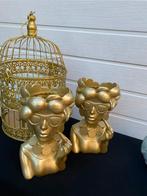 Set gouden bloempotten, Overige materialen, Overige kleuren, Ophalen of Verzenden, Zo goed als nieuw