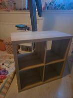 Ikea Kallax kast - 4 vakken - naturel, Huis en Inrichting, Ophalen, Met plank(en), Kunststof, Gebruikt