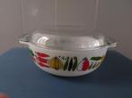 Vintage grote Pyrex ovenschaal met deksel jaren 60, Ophalen of Verzenden, Huis en Inrichting