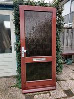 Houten buitendeur met glas, Ophalen, Glas, 120 cm of meer, 215 cm of meer