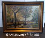 Schilderij A. v. Leuven, 84x66, Antiek en Kunst, Kunst | Schilderijen | Klassiek, Ophalen