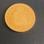 20 francs 8 florins 1879 oostenrijk goud, Ophalen of Verzenden, Oostenrijk, 2 euro, Goud