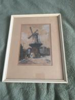 Molen oostplein Rotterdam, Antiek en Kunst, Kunst | Etsen en Gravures, Ophalen of Verzenden