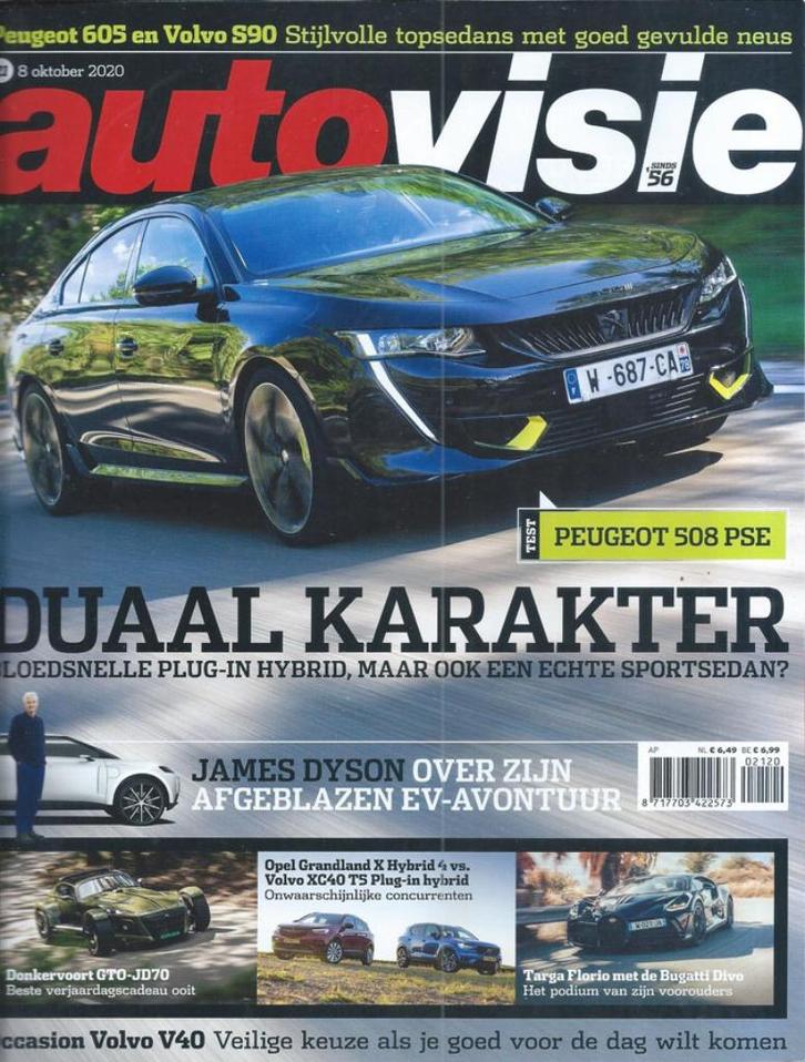 Autovisie 21 2020 : Volvo V40 / S90 / XC40 - Donkervoort D8, Boeken, Auto's | Folders en Tijdschriften, Gelezen, Algemeen, Ophalen of Verzenden