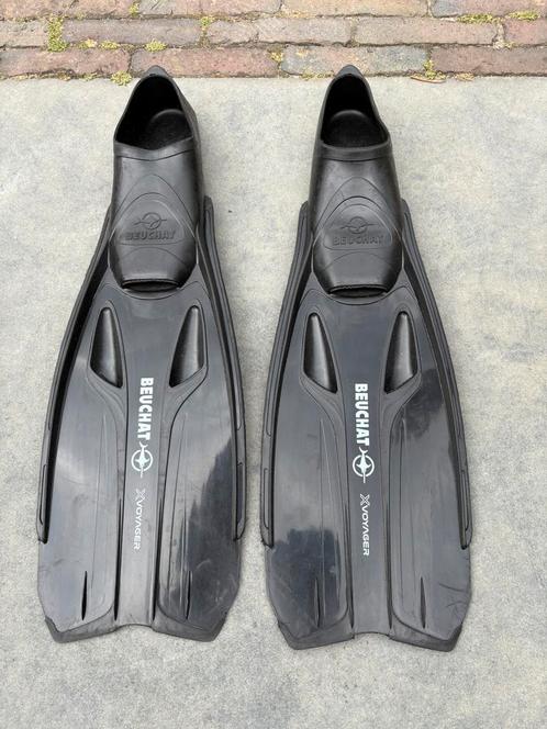 Beuchat flippers 44/45 - 1 vakantie gebruikt, Watersport en Boten, Duiken, Zo goed als nieuw, Zwem- of Duikvliezen, Ophalen