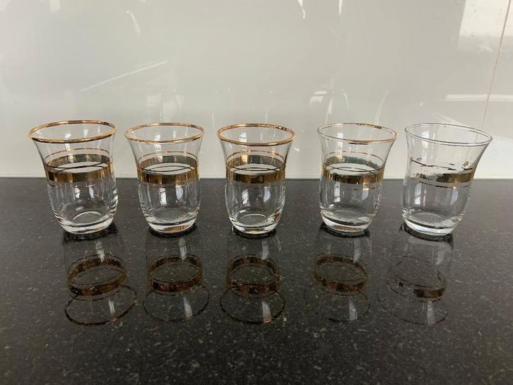 glaasjes voor Turkse thee, Huis en Inrichting, Keuken | Servies, Gebruikt, Glas of Glazen, Effen, Glas, Ophalen of Verzenden