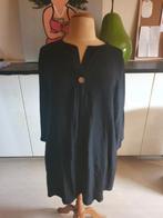 Nieuw! mooi lang zwart tuniek met grote knoop, 1 mt 44-48!, Verzenden, Nieuw, Zwart, Blouse of Tuniek