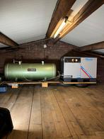 Industriële compressor met tank, Ophalen