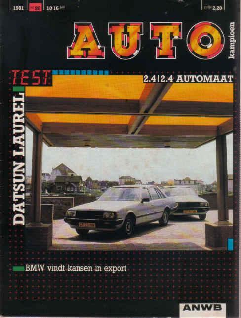 Autokampioen 28 1981 : Datsun Laurel 2400 SGL, Boeken, Auto's | Folders en Tijdschriften, Gelezen, Algemeen, Ophalen of Verzenden