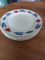 Boerenbont borden saus/jus kom, Huis en Inrichting, Keuken | Servies, Ophalen, Zo goed als nieuw, Bord(en), Aardewerk