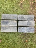 Antraciete straatstenen- 1,5 m2 klinkers, Doe-het-zelf en Verbouw, Metselstenen, Ophalen, Gebruikt, Beton
