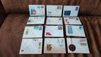 12 Poolse eerste dag enveloppen midden jaren zestig, Postzegels en Munten, Postzegels | Eerstedagenveloppen, Onbeschreven, Ophalen of Verzenden