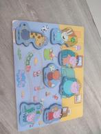 Houten Pepa Pig puzzel, dikke stukjes, Ophalen of Verzenden, Minder dan 10 stukjes, Gebruikt, 6 maanden tot 2 jaar