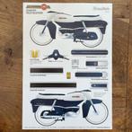 Bromfiets bouwplaat oldtimer brommer Berini F71 Super Sport, Verzamelen, Automerken, Motoren en Formule 1, Ophalen of Verzenden