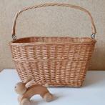 Vintage rieten fietsmand, Gebruikt, Stuurbevestiging, Ophalen of Verzenden, Vintage