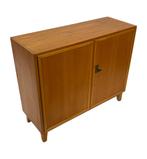 Vintage Kastje Compact Dressoir Jaren 60 Fineer, Vintage, 50 tot 100 cm, 25 tot 50 cm, Overige houtsoorten