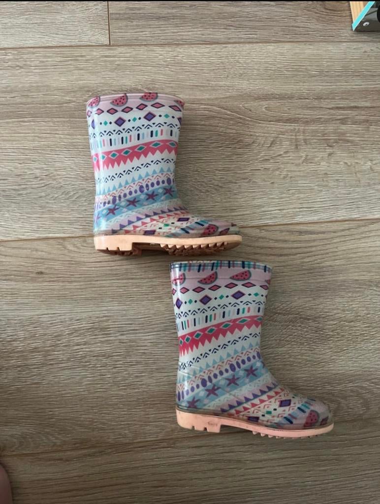 Regenlaarzen mt 25, Kinderen en Baby's, Meisje, Ophalen of Verzenden, Laarzen, Zo goed als nieuw