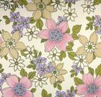 6666 Vintage retro jaren 70 bloemen behang behangpapier, Verzenden
