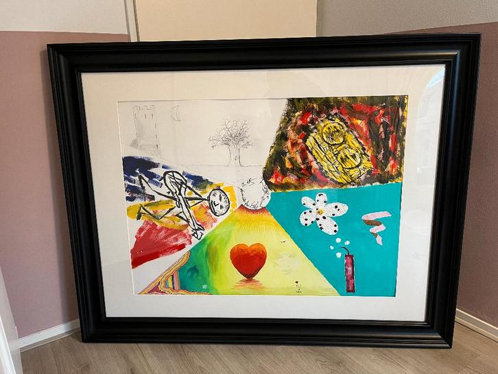 Gesigneerd Marillion-schilderij (uniek), Muziek en Instrumenten, Overige Muziek en Instrumenten, Gebruikt, Ophalen