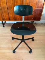 Vintage bureau stoel, Huis en Inrichting, Ophalen, Gebruikt, Zwart, Bureaustoel