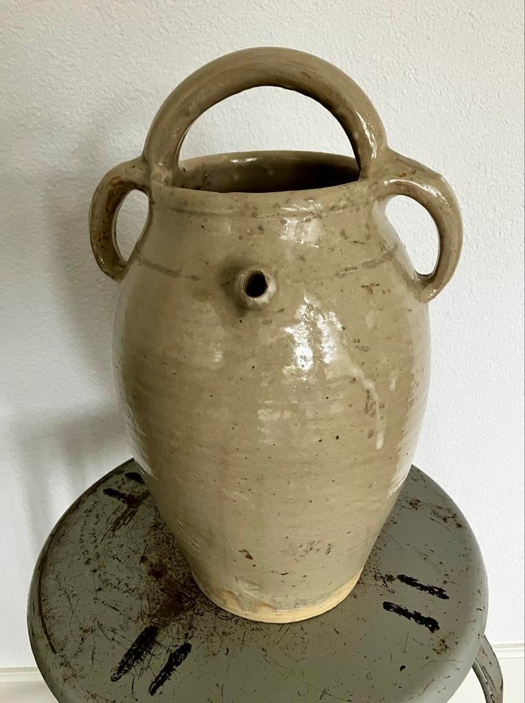 Gres aardewerk kruik - Frankrijk, Antiek en Kunst, Antiek | Keramiek en Aardewerk, Ophalen of Verzenden