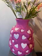 Roze hartjes  vaas, Overige kleuren, Info@daankromhout.nl, Nieuw, Ophalen of Verzenden