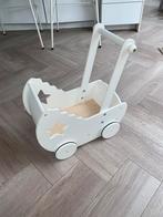 Houten poppenwagen, Kinderen en Baby's, Speelgoed | Poppen, Ophalen, Gebruikt, Babypop