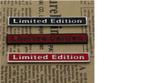 Embleem Badge 3D Sticker Limited Edition zwart rood chroom, Verzenden, Nieuw, Auto of Motor