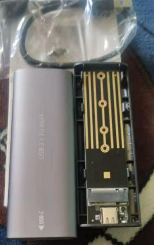 M.2 msata NGFF naar USB behuizing in aluminium constructie, Computers en Software, Geheugenkaartlezers, Nieuw, Ophalen of Verzenden