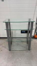 Glazen Audio Meubel - Zeer netjes, Huis en Inrichting, Kasten | Televisiemeubels, Ophalen, 50 tot 100 cm, Zo goed als nieuw, Minder dan 100 cm