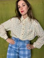 Vintage Jaren 90 blouse / shirt - print - 42/XL, Kleding | Dames, Blouses en Tunieken, Vintage, Ophalen of Verzenden, Gedragen